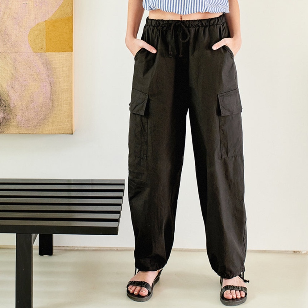Stateside structured poplin cargo pants S